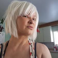 Short Spiky Grey Bob Wig, Silver Choppy Layered Bob, Silver Layered Bob,  Textured Bang, Silver Grey Textured Bob, Wigs, White, Silver, Grey