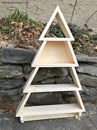 Diy Tree Shaped Shelf Free Plans To Build A Tree Shelf With Hooks Wood Christmas Tree Wooden Christmas Trees Diy Christmas Tree
