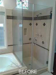 Shower and bathtub enclosures in a range of styles, installations and finishes. Shower Door Cleaning Service Brad S Window Cleaning