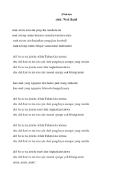 Maybe you would like to learn more about one of these? Lirik Lagu