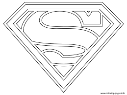 Print Supergirl Logo Coloring Pages Coloriage Superman Coloriage Coloriage Garcon