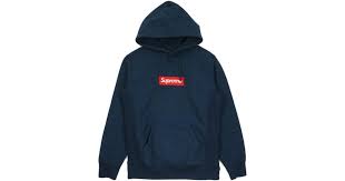 Next productsupreme box logo hooded sweats. Supreme Box Logo Hooded Sweatshirt Navy In Blue For Men Lyst