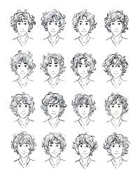 How To Draw Curly Hair Male Szukaj W Google Curly Hair Drawing Boy Hair Drawing Hair Sketch