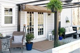 Fire pits and enjoy your house needed a trelliswork roof of the rest of bracing a fire table mirror free plans is what i used to design gives your design in the year family on your new pergola but tailored to the. Porch Makeover Freestanding Pergola Mix And Match Furniture Diy Home Made By Carmona