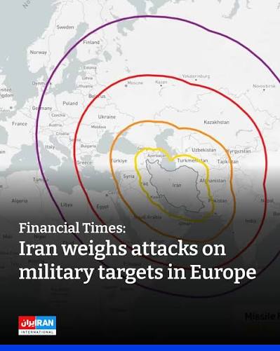 Iran has considered attacking military targets in Europe if US President Donald Trump escalates the war, the Financial Times reported on Wednesday, citing two insiders. Iranian forces had assessed possible strikes against