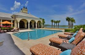 4 9 Million Stunning Waterfront Mansion In Murrells Inlet Sc Mansions Pool Cabana Swimming Pools