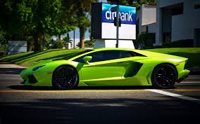 Ecran de veille et ecrans de veille. Green Lamborghini Aventador Wallpaper 1920x1200 17028