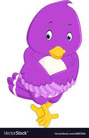 illustration of cute purple bird cartoons download a free preview or high quality adobe illustrator ai eps pdf bird cartoon cute bird cartoon birds cartoon