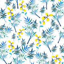 This size backdrop is suitable for full body shots, couples, and groups. Seamless Floral Pattern With Watercolor Yellow Flowers And Leaves Stock Photo Picture And Royalty Free Image Image 68190951