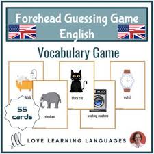 English Forehead Guessing Vocabulary Game Vocabulary Games English Vocabulary Games Vocabulary