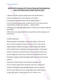 Soal Uh 2 Semester 2 Tema Elas 5 Sd