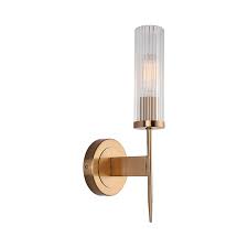 Modern led gold wall sconce. Bedroom Cylindrical Wall Light Fixture Metal Contemporary Gold Black Sconce With Clear Crystal Beautifulhalo Com
