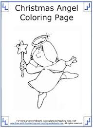 Teach your child how to identify colors and numbers and stay within the lines. Christmas Angel Coloring Pages