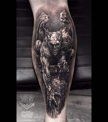 Gargoyle tattoos are the types of tattoos that people usually get for several different reasons. Gargoyle Tattoo 8 Hours To Complete By Javier Antunez Owner Artist At Tattooed Theory In Miami Fl Visit Www Tatt Gargoyle Tattoo Evil Tattoos Demon Tattoo