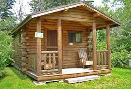 Narrows Too Rv Park Bar Harbor Campground Maine Tiny Log Cabins Cabin Exterior Camping Resort