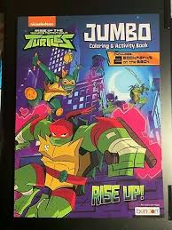 There is some tanning on the pages which is not unusual for older items. Rise Of The Teenage Mutant Ninja Turtles Jumbo Coloring Activity Book Rise Up 805219458624 Ebay