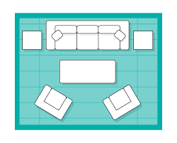 I'm leaning toward the 5x7.5 size, that would give about 18 around if placed under the bottom half of bed. How To Choose The Right Area Rug Size Floorspace