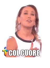 Send a sticker in ios imessage or as a text message on android and in your video chats from these trash italiano stickers. Barbara Durso Col Cuore Sticker By Trendit For Ios Android Giphy