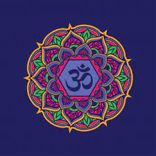 Colorful Decorative Mandala Pattern With Om Symbol Poster Prints Design Pattern Art Mandala Pattern