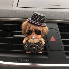 Pattern Monchi Car Outlet Perfume With A Hat With Sunglasses Kiki Air Port Vehicle Perfume Car Styling Perfumes 10 Car Interior Accessories Hats Car Perfume