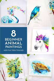 Beginner Animal Watercolor Paintings Watercolor Paintings Watercolor Paintings Easy Let S Make Art