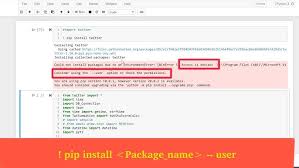 Curious atharv is a new contributor to. Pip Install Python Packages In Jupyter Notebook How To Install Python Packages Jupyter Notebook Youtube
