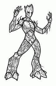 Guardians of the galaxy coloring page. How To Draw Groot From Guardians Of The Galaxy Galaxy Painting Online Drawing Guardians Of The Galaxy