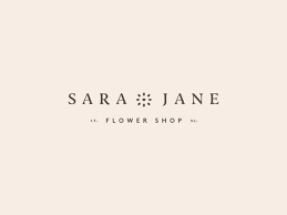 Whether you require a men's fashion apparel logo with a hipster brand image; Sara Jane Flower Shop Flower Shop Design Heart Logo Shop Logo