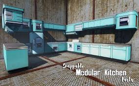 decorative modular kitchen sim