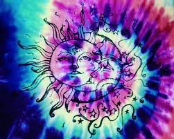 Black And Purple Tie Dye Wallpaper Sun Moon Drawing Tie Dye Background Tie Dye Background Moon Drawing Trippy