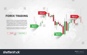 forex trading promo page vector illustration web banner