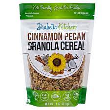Save on diabetic kitchen, health and wellness products. Diabetic Kitchen Cinnamon Pecan Granola Cereal