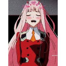 Transparent zero two graphic i made, free to reuse! Zero Two Kawaii