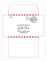Create your own personalised letter from santa using our free printable letter and envelope template and designs. Free Printable Letter To Santa With Matching Printable Envelope