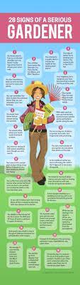 28 Signs You Re A Serious Gardener Infographic Funny List Gardening Humor Organic Gardening Garden Quotes