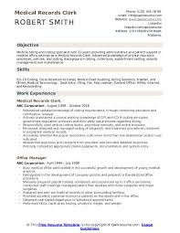 Medical Records Clerk Resume Samples Qwikresume