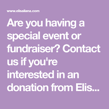 Are You Having A Special Event Or Fundraiser Contact Us If You Re Interested In An Donation From Elisa Donation Letter Fundraising Donations Donation Request