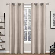 Curtains made from raw silk hang and drape better than cotton panels and even resist wrinkles. Blush Raw Silk Light Filtering Grommet Curtain Panel 84in At Home