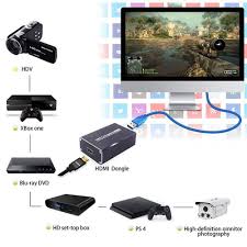 Video capture card for streaming. Hdmi Video Capture With Usb 3 0 Dongle 1080p 60fps Capture Card For Windows Linux Os X System Game Meeting Live Streaming Sai Retail Online Shopping