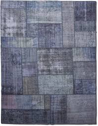Naini | perserteppiche exklusiv in hamburg. Fleur Ami Medley Teppich 350x250 Cm Patchwork Blau Violett Hochwertig Exklusiv