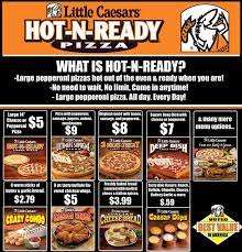 Little Caesars Pizza Menu Menu For Little Caesars Pizza Lake City Lake City