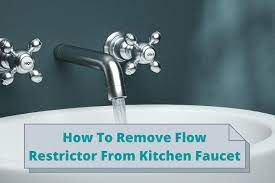 How to remove water restrictor on moen kitchen faucet. How To Remove Flow Restrictor From Kitchen Faucet