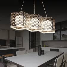 Three Light Modern Multi Pendant Lights Wrought Iron Fixture