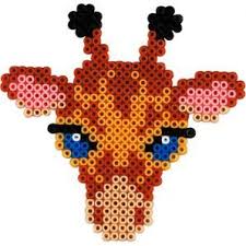 Giraffe Hama Mini Bugelperlen Bugelperlen Hama Bugelperlen Perler Bead Designs