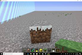 In the second row, there should be 3 blocks of snow. Snowy Grass Discussion Minecraft Java Edition Minecraft Forum Minecraft Forum