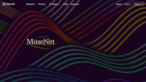 Screenshot of OpenAI MuseNet