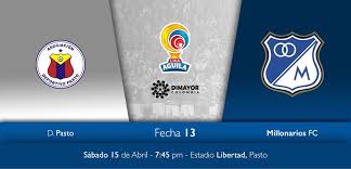 Apuestas y pronóstico el partido entre deportivo pasto vs millonarios de la colombia liga águila empezará a las 03:00:00h el 19 de julio de 2021.ambos clubes necesitan sumar una victoria, de modo que los jugadores saldrán a darlo todo para llevarse el triunfo. Millonarios Fc En Twitter Fecha 13 Pasto Vs Millonarios Sabado 15 De Abril 7 45pm Estadio Libertad Pasto