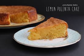 Spoon the mixture into a 26 x 16.5cm (10¼ in x 6½ in) traybake tin, lined with baking parchment, and level the surface. Lemon Polenta Cake Serendipity Bakes