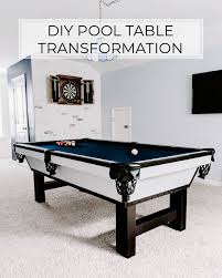 Custom design a mcdermott pool cue with your style! Diy Pool Table Makeover Crafted By The Hunts Diy And Design
