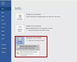 On the taskbar, click the file tab →options. How To Recover Unsaved Word Document